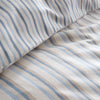 Emily Bond Brushed Somerset Stripe Duvet Cover Bedding Set Blue