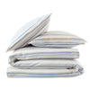 Emily Bond Brushed Somerset Stripe Duvet Cover Bedding Set Blue