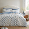 Emily Bond Peggy Daschund Duvet Cover Bedding Set Cream Blue