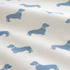 Emily Bond Peggy Daschund Duvet Cover Bedding Set Cream Blue