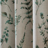 Catherine Lansfield Watercolour Leaves Ready Made Eyelet Curtains Natural Green