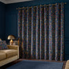 Catherine Lansfield Hedgerow Hopper Ready Made Eyelet Curtains Navy