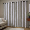 Catherine Lansfield Chunky Boucle Ready Made Eyelet Curtains Cream