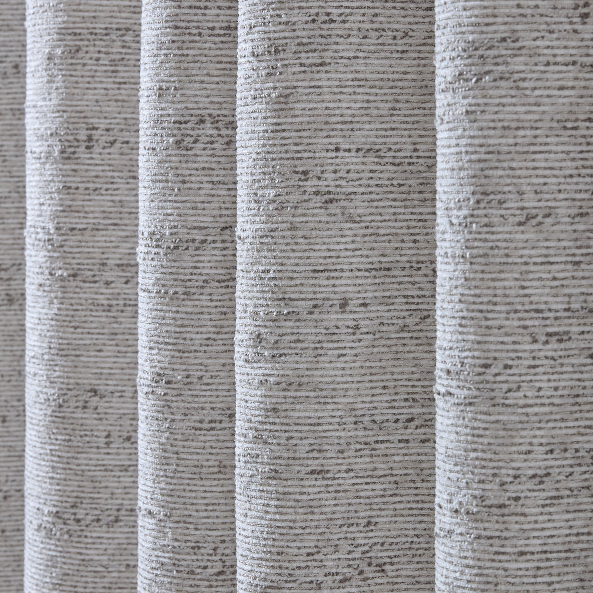 Catherine Lansfield Chunky Boucle Ready Made Eyelet Curtains Cream