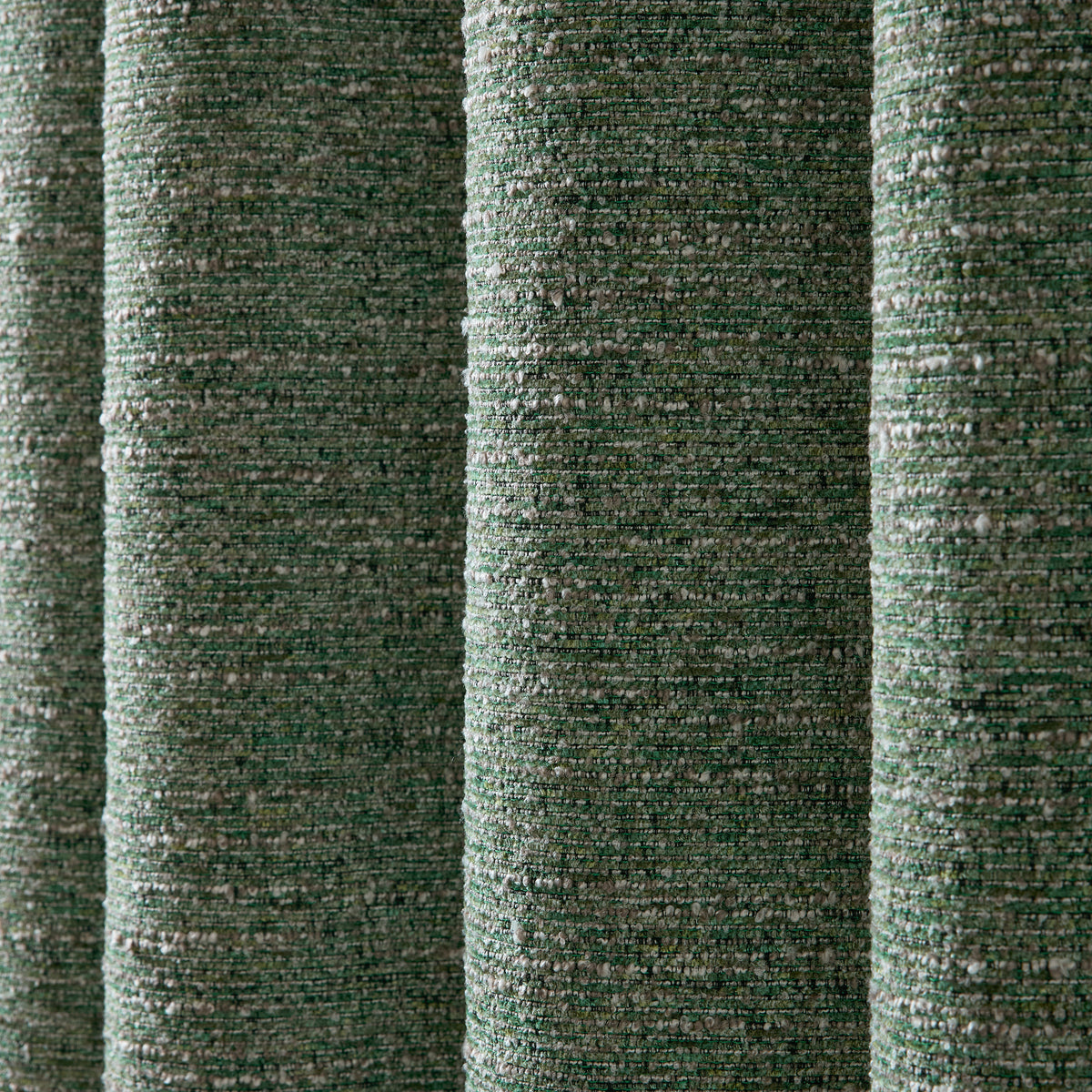 Catherine Lansfield Chunky Boucle Ready Made Eyelet Curtains Green