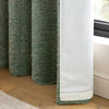 Catherine Lansfield Chunky Boucle Ready Made Eyelet Curtains Green
