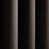 Catherine Lansfield Super Thermal Blackout Matt Velour 46 x 84 Ready Made Eyelet Door Curtain Chocolate