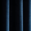 Catherine Lansfield Super Thermal Blackout Matt Velour Ready Made Eyelet Blackout Curtains Navy