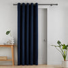 Catherine Lansfield Super Thermal Blackout Matt Velour 66 x 84 Ready Made Eyelet Door Curtain Navy