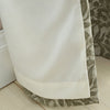 Bianca Chenille Leaves Ready Made Eyelet Curtains Green