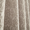 Bianca Chenille Leaves Ready Made Eyelet Curtains Natural