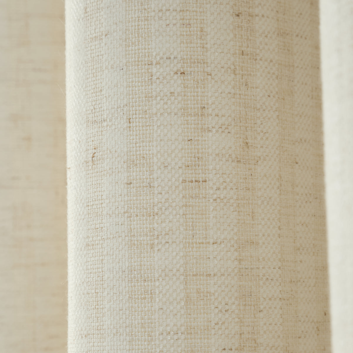 Bianca Chenille Stripe Ready Made Eyelet Curtains Cream