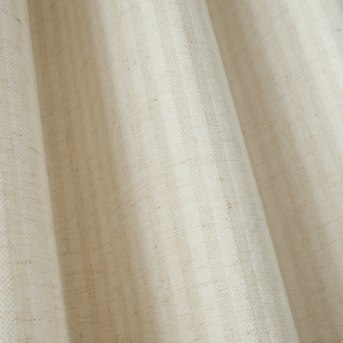 Bianca Chenille Stripe Ready Made Eyelet Curtains Cream