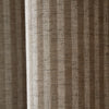 Bianca Chenille Stripe Ready Made Eyelet Curtains Natural
