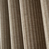 Bianca Chenille Stripe Ready Made Eyelet Curtains Natural