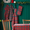 Catherine Lansfield Christmas Tartan Check Oven Glove Double Red Green