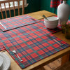 Catherine Lansfield Christmas Tartan Check Pack of Four Placemats 30cm x 46cm Red Green