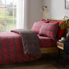 Catherine Lansfield Tartan Check Duvet Cover Bedding Set Red Green