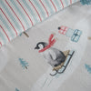 Catherine Lansfield Brushed Christmas Penguins Duvet Cover Bedding Set Green