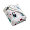 Catherine Lansfield Christmas Sherpa Penguins Throw Natural