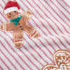 Catherine Lansfield Christmas Gingerbread Stripe Throw Natural