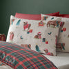Catherine Lansfield Christmas Highland Cow Duvet Cover Bedding Set Natural