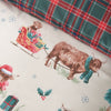 Catherine Lansfield Christmas Highland Cow Duvet Cover Bedding Set Natural