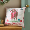 Catherine Lansfield Merry Christmoo 45cm x 45cm Filled Cushion Natural