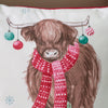 Catherine Lansfield Merry Christmoo 45cm x 45cm Filled Cushion Natural