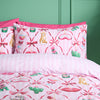 Catherine Lansfield Christmas Kitsch Duvet Cover Bedding Set Pink