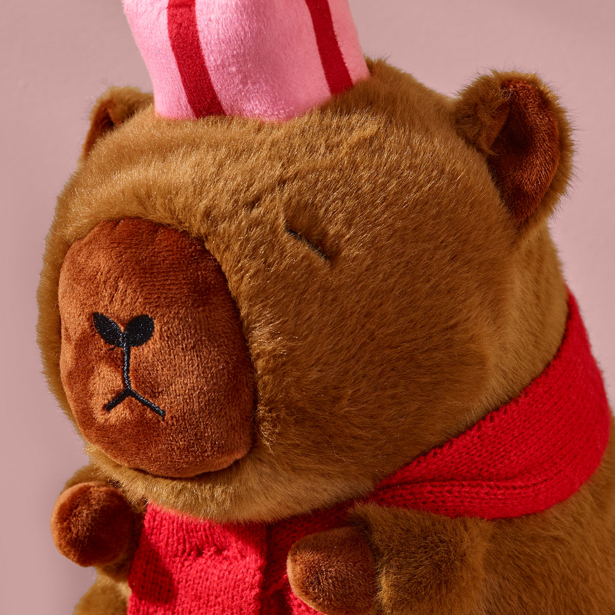 Catherine Lansfield Christmas Capybara Filled Plush Brown