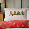 Catherine Lansfield Christmas Robins Duvet Cover Bedding Set Red