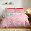 Catherine Lansfield Christmas Mouse Town Duvet Cover Bedding Set Natural