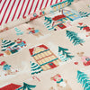 Catherine Lansfield Christmas Mouse Town Duvet Cover Bedding Set Natural
