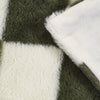 Catherine Lansfield Cosy Soft Checkerboard Throw Green