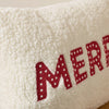 Catherine Lansfield Merry Boucle 30cm x 50cm Filled Boudoir White Red