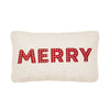 Catherine Lansfield Merry Boucle 30cm x 50cm Filled Boudoir White Red