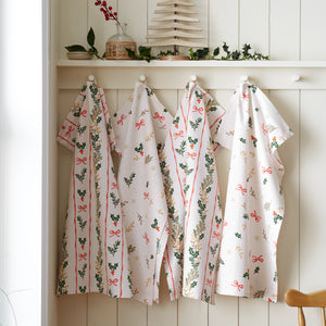 Christmas Holly Stripe Tea Towels From £11.07