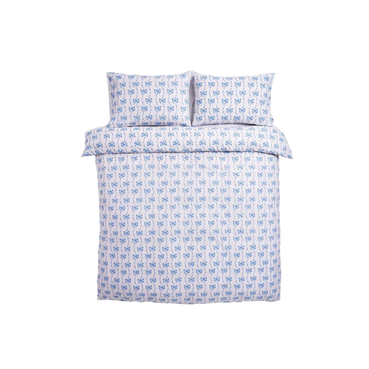 Cath Kidston Ribbon And Bows Duvet Cover Bedding Set White Blue