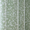 Catherine Lansfield Arla Floral Ready Made Eyelet Curtains Green