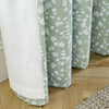 Catherine Lansfield Arla Floral Ready Made Eyelet Curtains Green