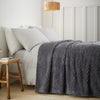 Catherine Lansfield Super Thermal Throw 200cm x 220cm Bedspread Charcoal