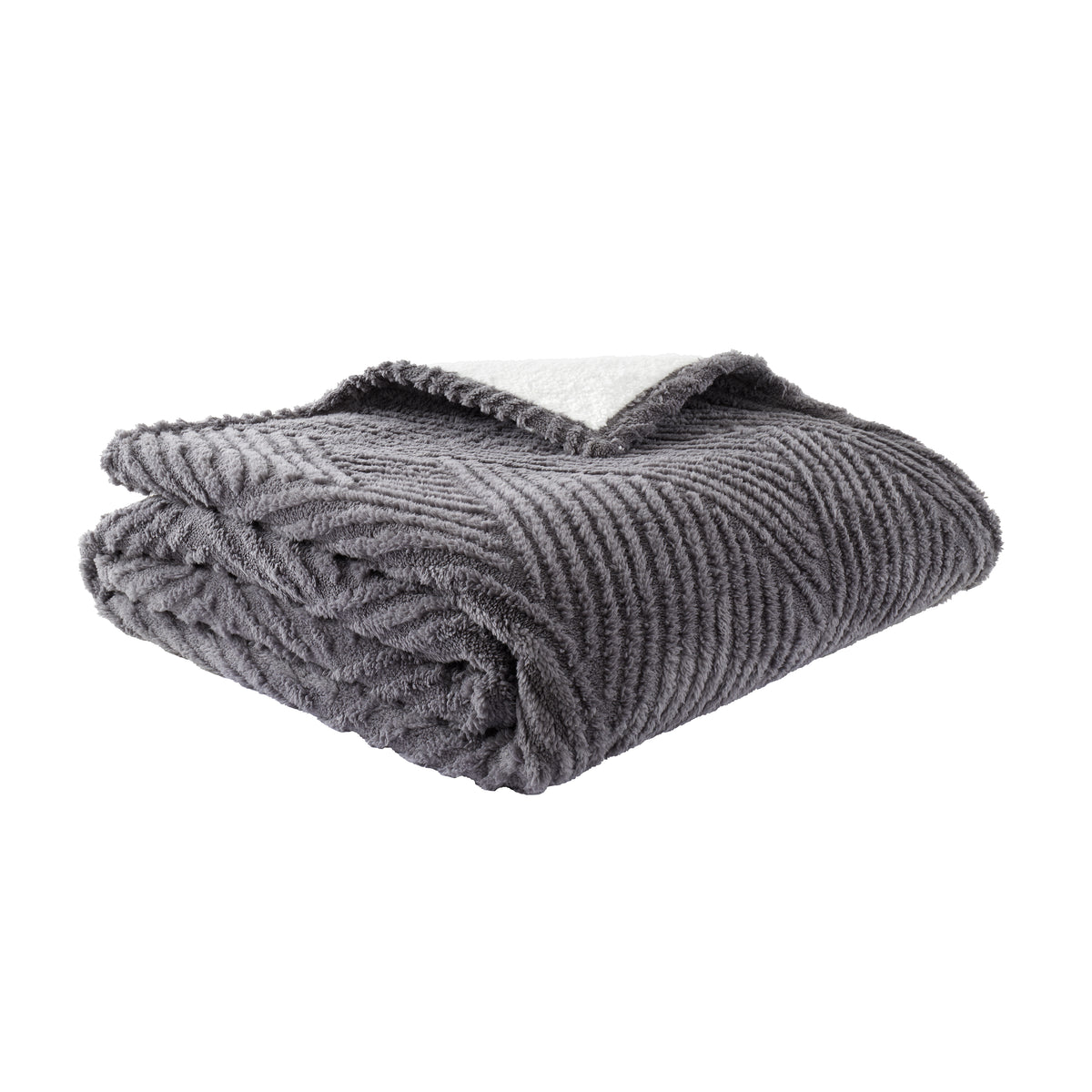 Catherine Lansfield Super Thermal Throw 200cm x 220cm Bedspread Charcoal