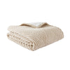 Catherine Lansfield Super Thermal Throw 200cm x 220cm Bedspread Natural