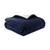 Catherine Lansfield Super Thermal Throw 200cm x 220cm Bedspread Navy