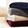 Catherine Lansfield Super Thermal Throw 200cm x 220cm Bedspread Plum