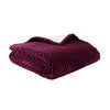 Catherine Lansfield Super Thermal Throw 200cm x 220cm Bedspread Plum