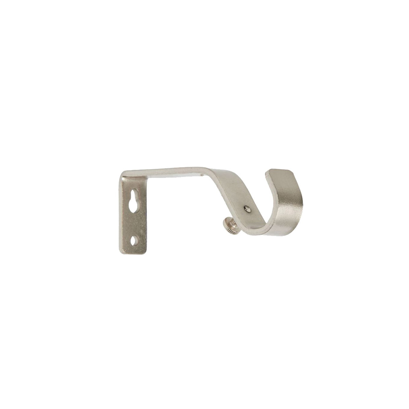 16-19mm Ball Pole Extendable Curtain Pole Satin Silver