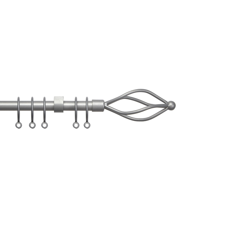 County 19mm Bay Window Curtain Poles