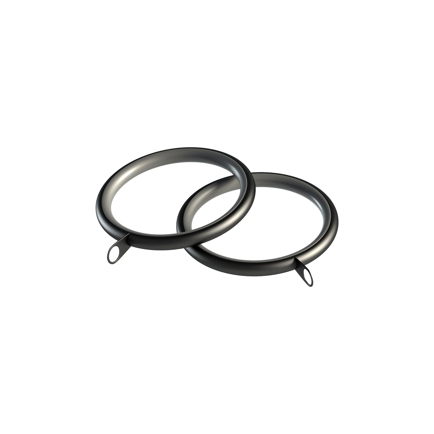 28mm Stud Curtain Pole Black